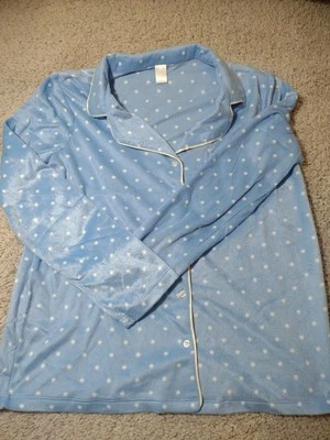 Top de pijama Adonna para mujer talla L azul ropa para dormir durante la noche Foto 1 de 4