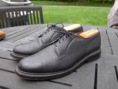 Blucher Allen Edmonds Leeds grano guijarro negro 9,5D Foto 1 de 4