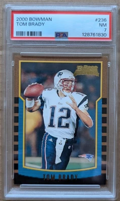 2000 Bowman #236 Tom Brady RC - PSA 7 NM - Image 1 of 2