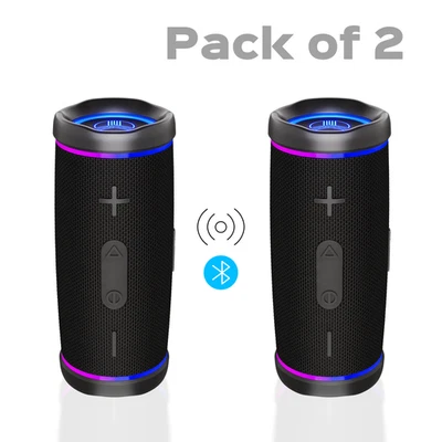 TREBLAB HD77 Sistema de Altavoces Bluetooth Estéreo Portátil Inalámbrico 30W LOTE de 2 Foto 1 de 4