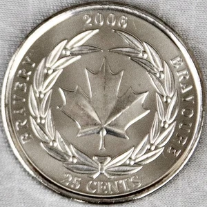 CANADA / KANADA_25 Cents 2006_Bravery_lose_unc - Picture 1 of 2