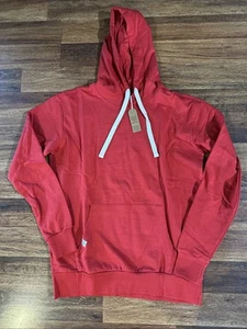Kangol Pullover Uomo Felpa con Cappuccio Rosso Tg Media Tasca Canguro - Foto 1 di 13