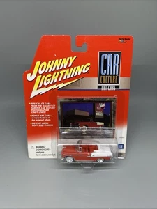 2001 Johnny Lightning CAR CULTURE ART CARS RED 1955 CHEVY BEL AIR free shipping - Picture 1 of 5