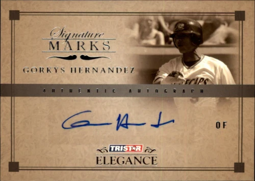 2007 TRISTAR Elegance Signature Marks #GH Gorkys Hernandez Auto - BB - Image 1 of 1