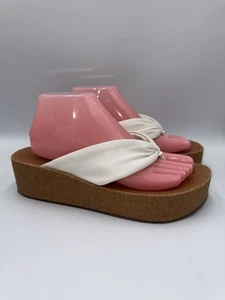 Lucky Brand Damengröße US 7,5 M weiße Lellina Plateau-Keilsandalen - Bild 1 von 10