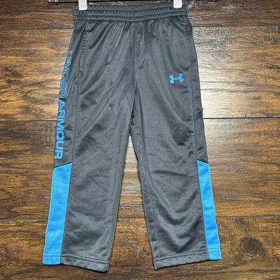 Under armour Boy's Athletic Pants NWOT - Gray Blue Elastic Waist - Size 2T - Image 1 of 3