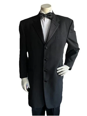 De Colección Chaps Ralph Lauren Esmoquin Hombres 42XL Cena Formal Negro 100% Lana Extra Largo Foto 1 de 4