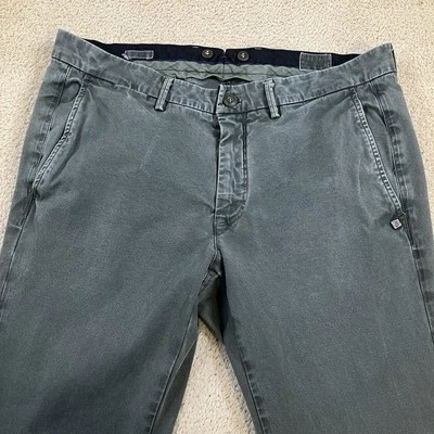 Pantalones chinos MASON'S Real Thing edición limitada para hombre 34W x 34L gris algodón elástico Foto 1 de 4