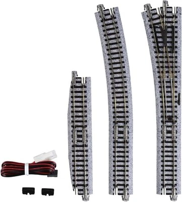 KATO N Scale 20-220 No.4 Electric Turnout Left Unitrack Model Train Accessory - Image 1 of 4