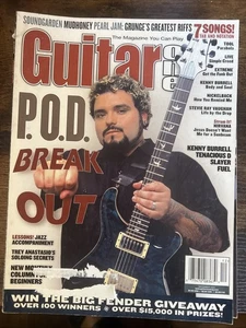 Guitar One Magazine December 2001 P.O.D. Break Out, Tool, Extreme, NIckleback - Imagen 1 de 2