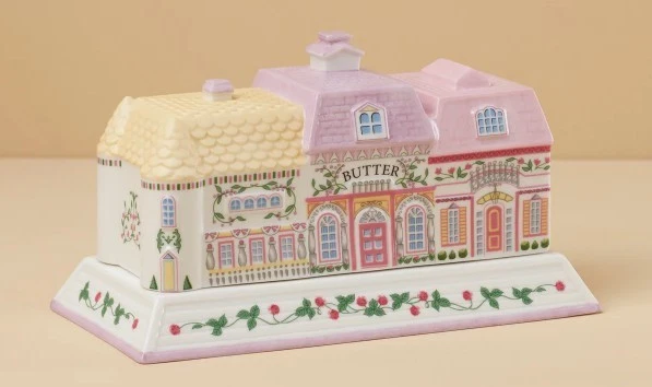 Plato de mantequilla cubierto LENOX Village colección Spice Village NUEVO PEDIDO CONFIRMADO Foto 1 de 1