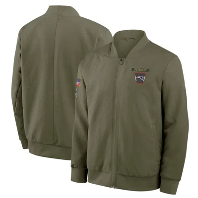 Nueva Inglaterra 2025 Salute to Service Sideline Therma Sudadera Cremallera Chaqueta Abrigo Foto 1 de 4