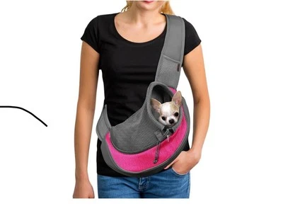YUDODO Pet Dog Sling Carrier Breathable Mesh Safe Sling Bag Carrier M Up To 10lb - Image 1 of 2
