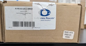 California Faucets 9190-A-UG-2-BKD Tile Styledrain Throat Upgrade Blackened - Picture 1 of 5