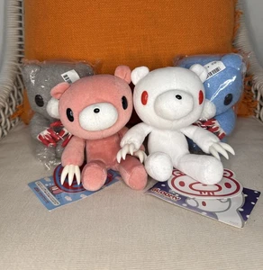 Lote de 4 etiquetas de peluche Gloomy Bear pequeñas escala 1/12 2003 rosa blanco azul gris vintage - Imagen 1 de 21