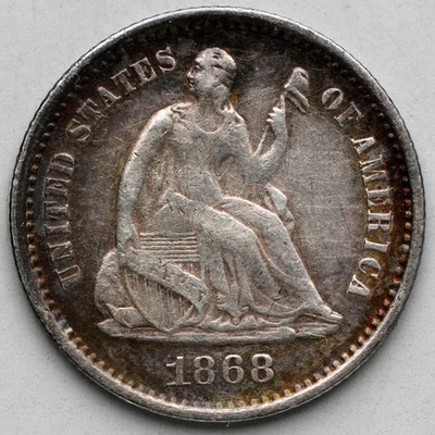 1868-S Liberty Seated Half Dime - Image 1 of 2