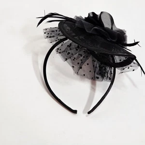 Disney Parks Haunted Mansion Black Lace Ruffles Headband - Picture 1 of 2