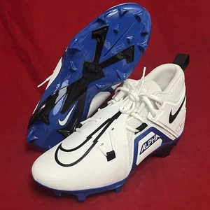 Nike Mens Alpha Menace Pro 3 Mid Football Cleats Size 10.5 White Blue CT6649-101 - Picture 1 of 13