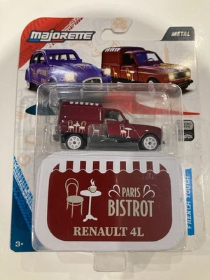 Majorette 1/64 Renault 4L Deluxe Paris Bistrot French Touch New 2025 Voiture - Photo 1/2