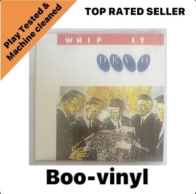 Devo - Whip It - White 7” Vinyl Record Limited Edition  2020 NM / NM - Image 1 of 4