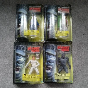 Planet of the Apes bundle ATTAR LIMBO ARI LEO 7" Action Figure 2001 Hasbro NEW - Picture 1 of 14