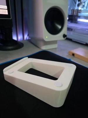 Soportes para altavoces de escritorio Kanto Ora 4 (blanco o negro) Foto 1 de 2