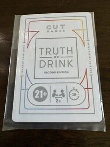 Truth or Drink Promo Kartenpaket Gen Con 2024 geschnittene Spiele Erwachsene Party Trinkspiel - Bild 1 von 2
