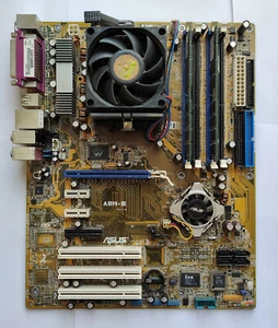 Asus A8N-E Motherboard with Athlon 64 3800+ CPU and 2GB RAM - Test OK! - Picture 1 of 9