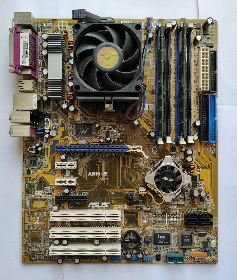 Asus A8N-E Motherboard with Athlon 64 3800+ CPU and 2GB RAM - Test OK! - Image 1 of 4
