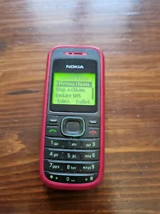 CELLULARE NOKIA 1200 ROSSO FUNZIONANTE CON CARICABATTERIA - Foto 1 di 4