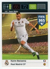 CARD PANINI ADRENALYN XL FIFA 365 2015/16 N.147 BENZEMA MINT NEW BAG