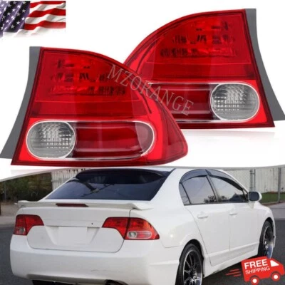 Par de luces traseras luces traseras para Honda Civic 2006 2007-2008 sedán luces traseras Foto 1 de 4