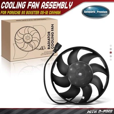 Ventilador auxiliar de refrigeración del motor lateral izquierdo para Porsche 911 Boxster 2005-2012 Cayman Foto 1 de 4