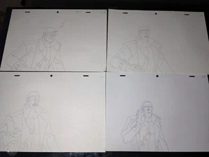 X-Men animation cels Production art Comics Wolverine and the  CYCLOPS X2 - Picture 1 of 5