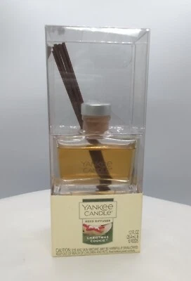 Yankee Candle Reed Diffuser CHRISTMAS COOKIE 1.2 fl.oz. (35.4 ml) 10 Reeds New  - Image 1 of 4