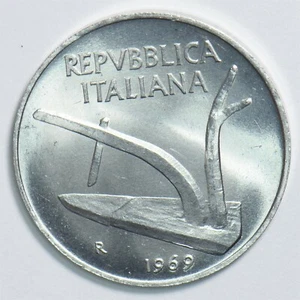 Italy 1969 10 Lire 298617 combine shipping - Picture 1 of 4