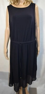 Vestido Boutique Azul Marino Talla 0X Asimétrico Sin Mangas - Imagen 1 de 6