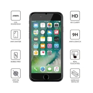 2 X Für iPhone 8 Hartglas Displayschutzfolie Blasenfrei HD Schutzfolie - Bild 1 von 4
