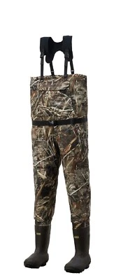 Kobuk Men's Max-5 Camo Breathable Quilted Insulate Hunting Wader Lug Sz 9 Reg - Image 1 of 2