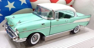 Ertl 1/18 Scale Diecast 7329 - 1957 Chevrolet Bel Air Sport Coupe - Green - Picture 1 of 5