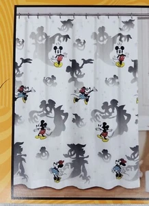 Disney's Mickey Mouse Halloween Fall Haunted Ghosts Tela Cortina de Ducha 72x72 - Imagen 1 de 4