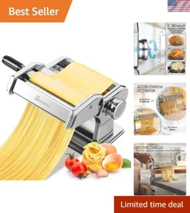Perfect Gift 180 Roller Pasta Machine - Manual Maker with Adjustable Thickness - Picture 1 of 9