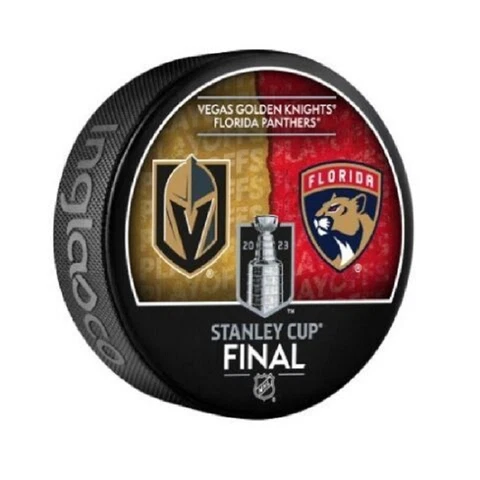 2023 VEGAS GOLDEN KNIGHTS vs FLORIDA PANTHERS STANLEY CUP PLAYOFFS PUCK - #ABL Cover