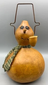 Meadowbrooke natürlicher getrockneter Kürbis Schneemann Weihnachten Bauernhaus Americana schön - Bild 1 von 11