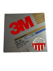 3M Alta Densidad Formato a DS, HD Disquetes IBM AT Compatible Caja de 10 - 5 1/4   - Imagen 1 de 4