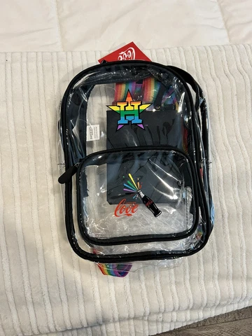 Houston Astros Pride Clear Mini Backpack SGA 06/20 Cover