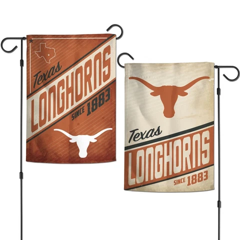 Texas Longhorns Retro NCAA Wincraft Double Sided 12x18 Garden Flag Cover