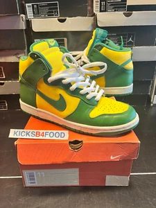 2003 NIKE DUNK HIGH 'BRAZIL' HI SB SUPREME US11 VNDS CO.JP QS HS - Picture 1 of 12