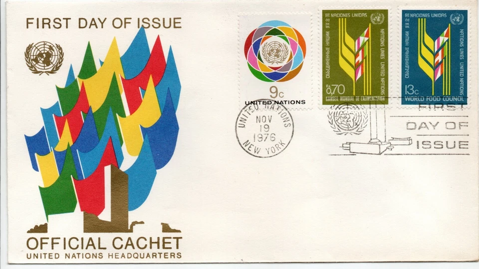 United Nations First Day of Issue Stamp - World Food Council - Image 1 of 1