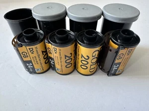 Kodak GOLD 35mm ISO 200 Color Negative Film 24 Exposure 4 Rolls Exp - Picture 1 of 3